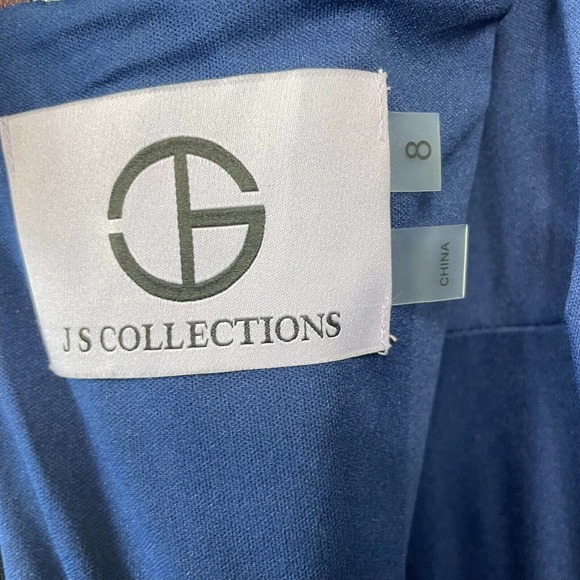 JS Collections Navy Blue Sequin Dress - Picture 12 of 16